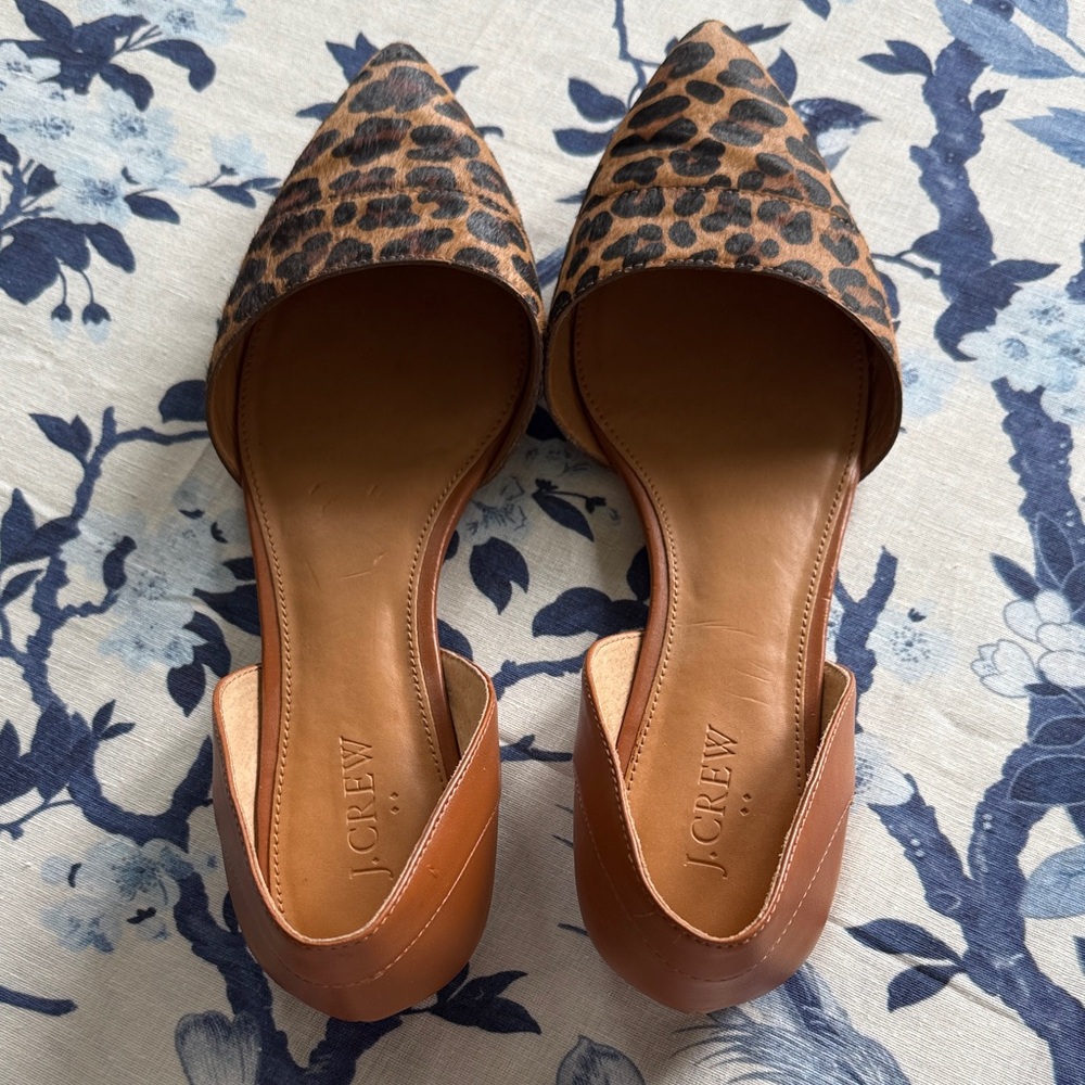 J. Crew Brown Leopard Print Flats